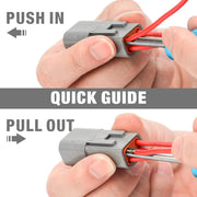 ‎IWS-123D Deutsch Contact Removal Tools, DT Series, Terminal Extraction Tool Kit for Deutsch Solid Contacts, 14 to 24 Gauge, 3 Pieces Insertion & Removal Tools IWISS