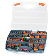 IWS-519KIT Deutsch DT Connector Kit in 2,3,4,6,8,12 Pin Way, Deutsch Size 16 Solid Contacts, DT Connector Removal Tool, Automotive Electrical Connectors 519 Pieces Wire Terminal Kits IWISS