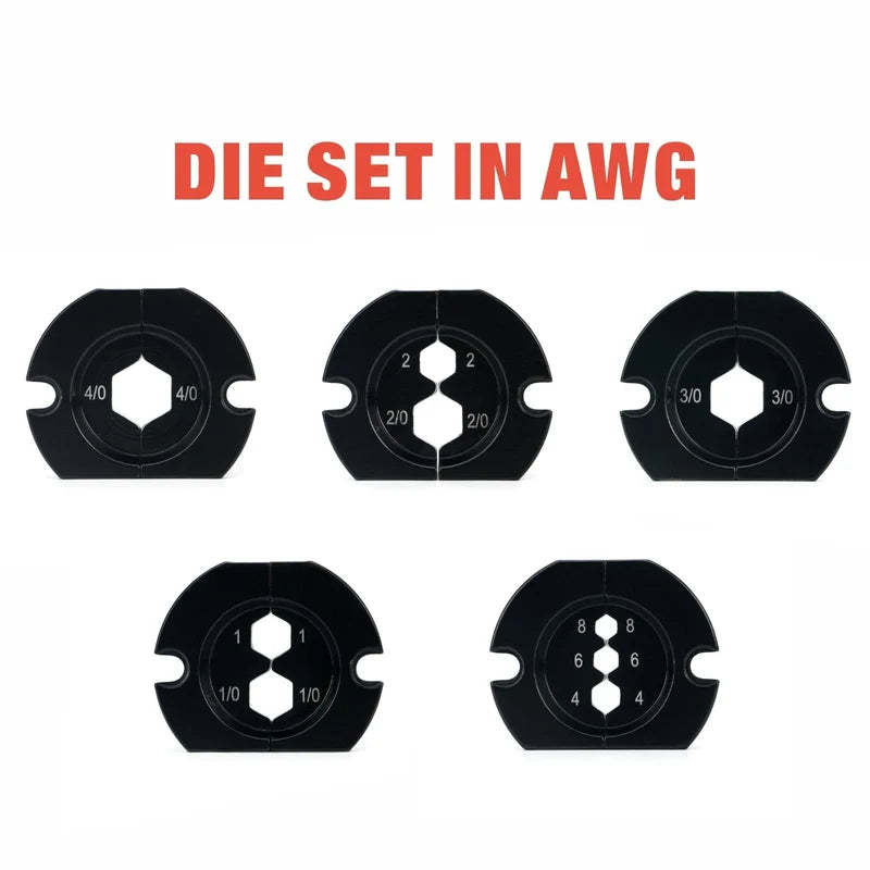 AM-240 Pneumatic Crimp Tool for 6-240mm² Battery Cable Lugs