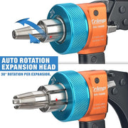IWS-1960D Expansion Tool Kit, Auto Rotate PEX-a Tubing Expander with 1/2 Inch Expander Head PEX Pipe Tools IWISS