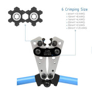 HX-50B Crimping Pliers Wiring Pliers Bare Terminal Pliers YO Copper-Aluminum Cable Crimping Pliers 6-50mm² Crimping Tools iCrimp