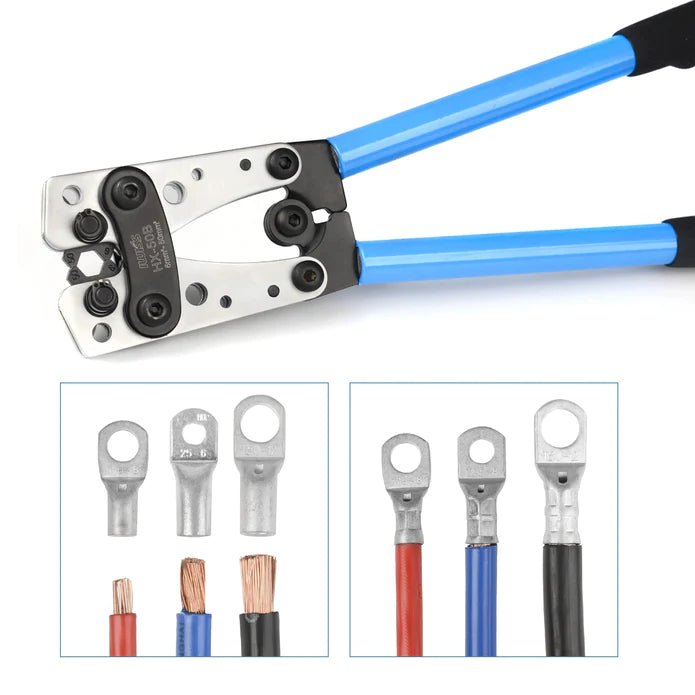 HX-50B Crimping Pliers Wiring Pliers Bare Terminal Pliers YO Copper-Aluminum Cable Crimping Pliers 6-50mm² Crimping Tools iCrimp