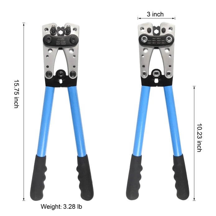 HX-50B Crimping Pliers Wiring Pliers Bare Terminal Pliers YO Copper-Aluminum Cable Crimping Pliers 6-50mm² Crimping Tools iCrimp