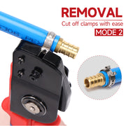 ICP-BJ03 PEX Clamp Tool for Cinch and Removal of 3/8-in, 1/2-in, 3/4-in and 1-in PEX Clamp Rings, One-handed PEX Crimping Tool PEX Pipe Tools iCrimp