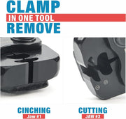 ICP-PC02 PEX Clamp Tool for Pinching and Removing Stainless Steel PEX Clamp Rings, 3/8", 1/2", 3/4", 5/8" and 1", PEX Clamp Removal Tool PEX Pipe Tools iCrimp