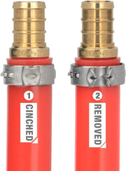 ICP-PC02 PEX Clamp Tool for Pinching and Removing Stainless Steel PEX Clamp Rings, 3/8", 1/2", 3/4", 5/8" and 1", PEX Clamp Removal Tool PEX Pipe Tools iCrimp