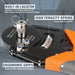 IWD-16 Closed Barrel Crimper 4 Way Indent, 8 Impression Type for Deutsch Solid Contacts gage 14,16&18
