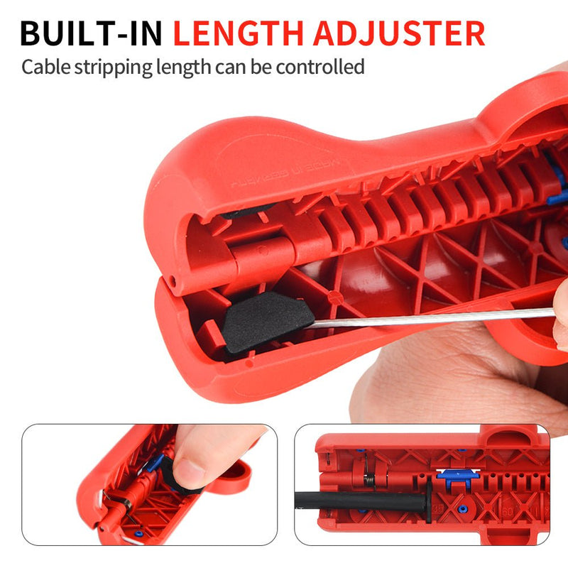 IWE-13 Round Cable Stripper for Round and Moisture-proof Cables working range 6-13 mm Ø Cable Stripper & Wire Cutters IWISS