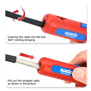 IWE-13 Round Cable Stripper for Round and Moisture-proof Cables working range 6-13 mm Ø Cable Stripper & Wire Cutters IWISS