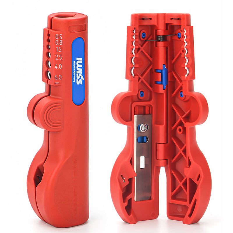 IWE-16 Quadro Multifunctional Stripper with Stripping and Skinning Range 20-10 AWG (0,5 - 6,0 mm²) Cable Stripper & Wire Cutters IWISS