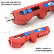IWE-16 Quadro Multifunctional Stripper with Stripping and Skinning Range 20-10 AWG (0,5 - 6,0 mm²) Cable Stripper & Wire Cutters IWISS
