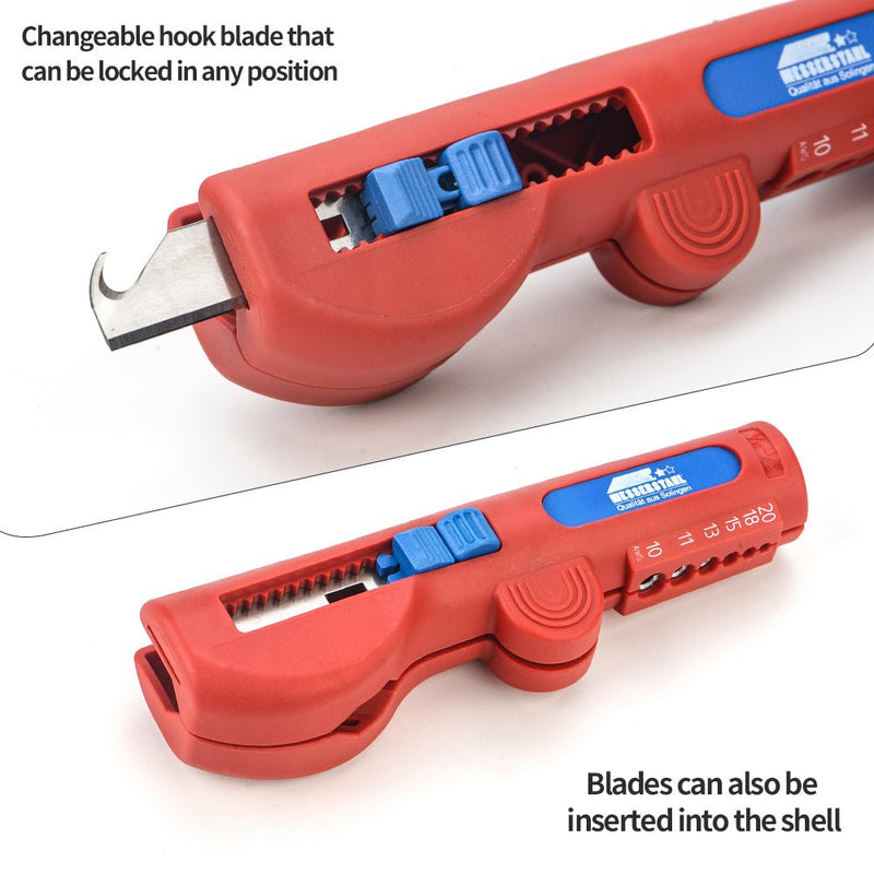 IWE-16 Quadro Multifunctional Stripper with Stripping and Skinning Range 20-10 AWG (0,5 - 6,0 mm²) Cable Stripper & Wire Cutters IWISS