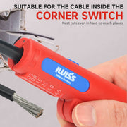 IWE-16 Quadro Multifunctional Stripper with Stripping and Skinning Range 20-10 AWG (0,5 - 6,0 mm²) Cable Stripper & Wire Cutters IWISS