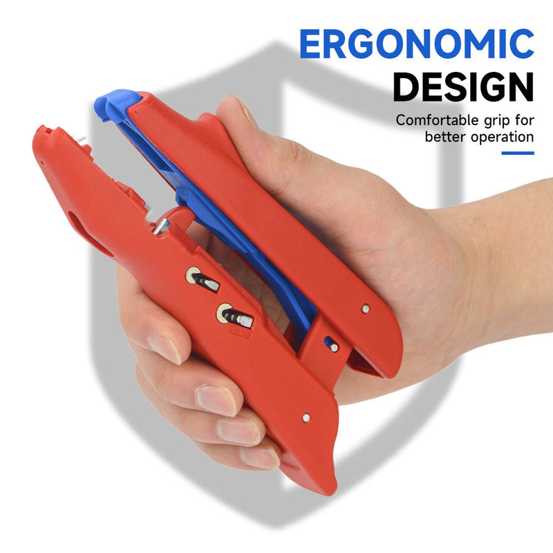 IWE-300 Multifunctional Insulated Stripper Stripping and Crimping with one tool Stripping from 20-10 AWG (0.5 to 6.0 mm²) Wire Stripper & Cable Cutter IWISS