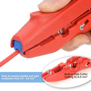 IWE-300 Multifunctional Insulated Stripper Stripping and Crimping with one tool Stripping from 20-10 AWG (0.5 to 6.0 mm²) Wire Stripper & Cable Cutter IWISS