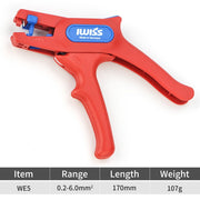 IWE-5 Wire Stripping Pliers Adjustable 24-10 AWG (0.2-6.0 mm²) Cable Stripper & Wire Cutters IWISS