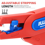 IWE-5 Wire Stripping Pliers Adjustable 24-10 AWG (0.2-6.0 mm²) Cable Stripper & Wire Cutters IWISS