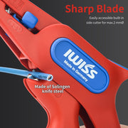 IWE-5 Wire Stripping Pliers Adjustable 24-10 AWG (0.2-6.0 mm²) Cable Stripper & Wire Cutters IWISS
