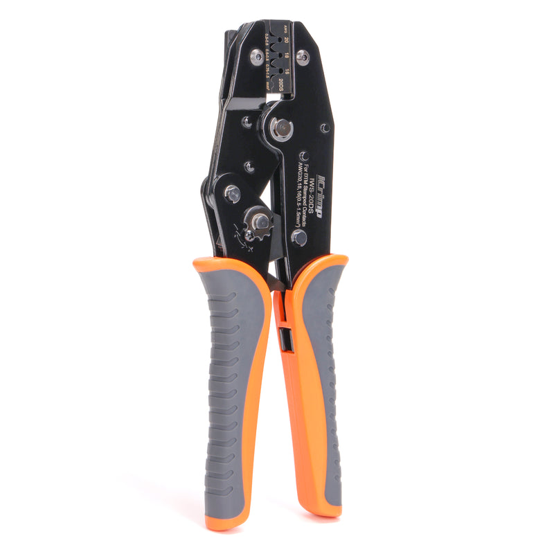 IWS-20DS Ratchet Deutsch Crimp Tool for DT Connector, Deutsch Open barrel Terminal Wire Crimping Tool for AWG20,18,16 Hand Crimping Pliers iCrimp