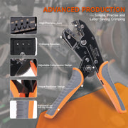 IWS-20DS Ratchet Deutsch Crimp Tool for DT Connector, Deutsch Open barrel Terminal Wire Crimping Tool for AWG20,18,16 Hand Crimping Pliers iCrimp