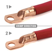 IWS-1040S Battery Cable Lug Terminal Crimping Tool, for 1/0, 2/0, 3/0, 4/0 Gauge Battery Cable End Hand Crimping Pliers iCrimp