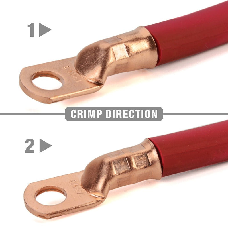 IWS-1040S Battery Cable Lug Terminal Crimping Tool, for 1/0, 2/0, 3/0, 4/0 Gauge Battery Cable End Hand Crimping Pliers iCrimp