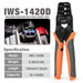 IWS-1420D Weather-Pack/Metri-Pack Crimping Tool, 20-14 AWG Wire Crimper for Delphi Packard Sealed & Unsealed Terminals