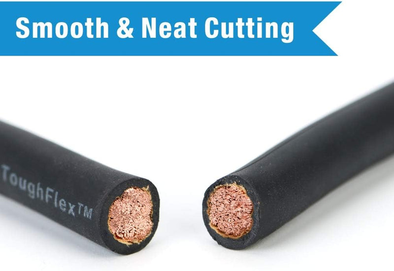 IWS-0801C Heavy Duty Copper Lug Crimping Tool for AWG 8,6,4,2,1 Gauge Battery Cable Ring Terminal Ends with Built-in Cable Cutter Hand Crimping Pliers iCrimp