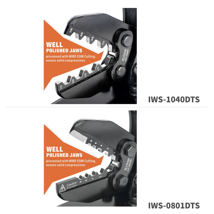 Well polished jaws of IWS-1040DTS/IWS-0801DTS