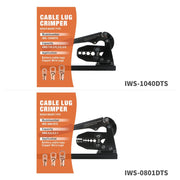 IWS-1040DTS/IWS-0801DTS Cable Lug Crimper Bench Mount Type for Battery Cable Lugs and Copper Wire Lug AWG 1/0, 2/0, 3/0, 4/0 Hand Crimping Pliers IWISS TOOLS