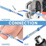 IWS-1226D Crimping Tools Works for Raychem TE MiniSeal Low Profile Environmental Splices M81824/1-XX from AWG 26-12 Hand Crimping Pliers iCrimp