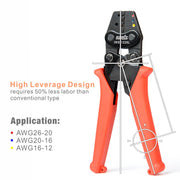 IWS-1226L Crimping Tools for Raychem TE Miniseal Low Profile Environmental Splices M81824/1-XX from AWG 26-12 Hand Crimping Pliers iCrimp