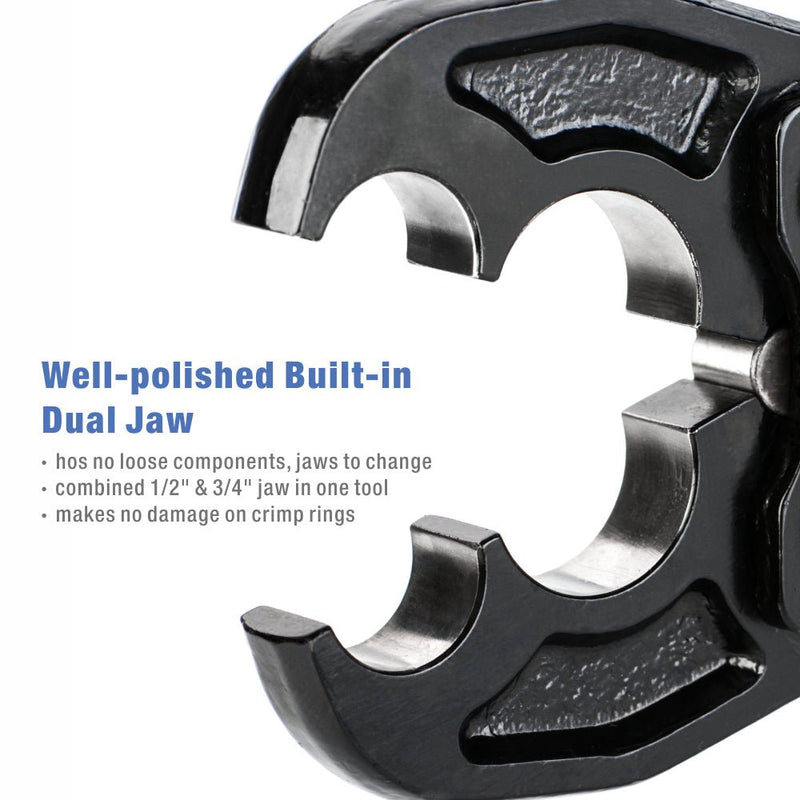 IWS-1234P Doppelgrößen-PEX-Schneidwerkzeug für 1/2-Zoll- und 3/4-Zoll-Kupferringe