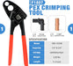 IWS-1234C KIT-1/2"&3/4" Angel Combo PEX Pipe Crimping Tool kit- Portable Case