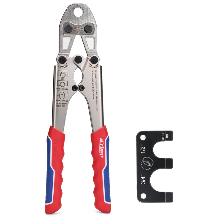 IWS-S12  iCrimp 1/2" PEX Crimping Tool for Stainless Steel Crimping Tool - F877 Crimp Tool is compatible with crimping systems