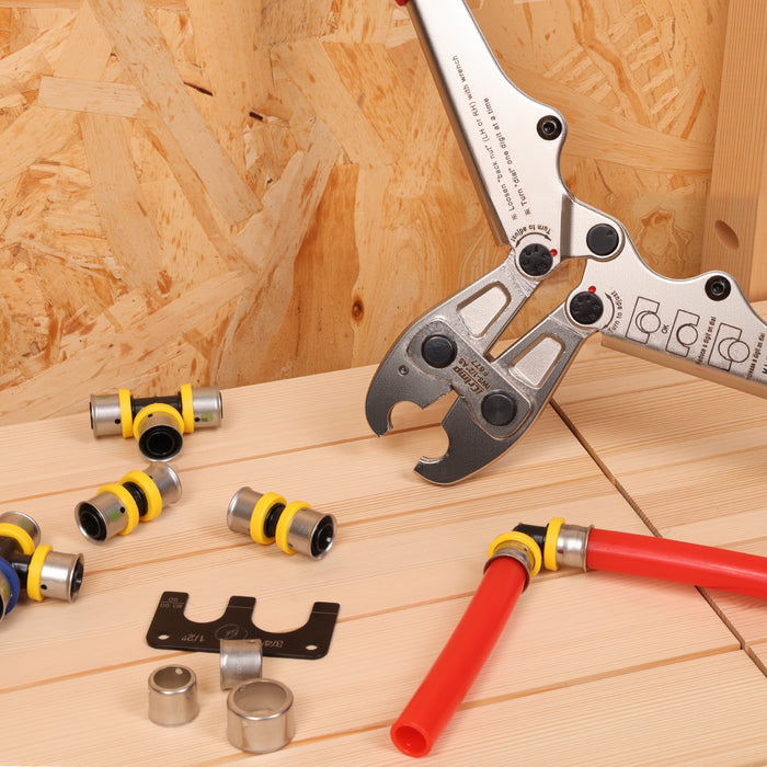 IWS-S12  iCrimp 1/2" PEX Crimping Tool for Stainless Steel Crimping Tool - F877 Crimp Tool is compatible with crimping systems