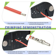 IWS-1440L Open Barrel Terminals Crimper for AWG 28-14 Hand Crimping Pliers iCrimp