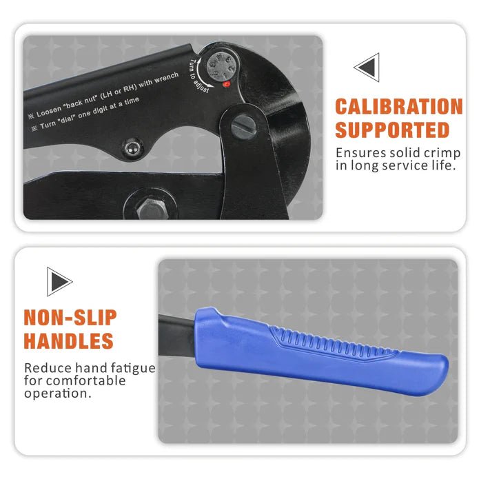 IWS-1608DTS/IWS-1608DT Bench Mount Type Swaging Tool for Crimping Aluminum Wire Rope End Sleeve, Duplex, Oval Sleeves Wire Rope Swaging Tools iCrimp