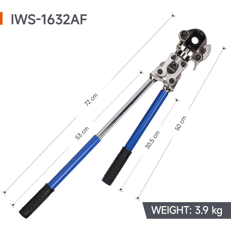 IWS-1632AF PAP/PEX Multi-Layer Pipe Pressing Tools With Extendable Handle And Rotatable Head（16,20,26,32mm） Multi-layer Pipe Tools IWISS TOOLS