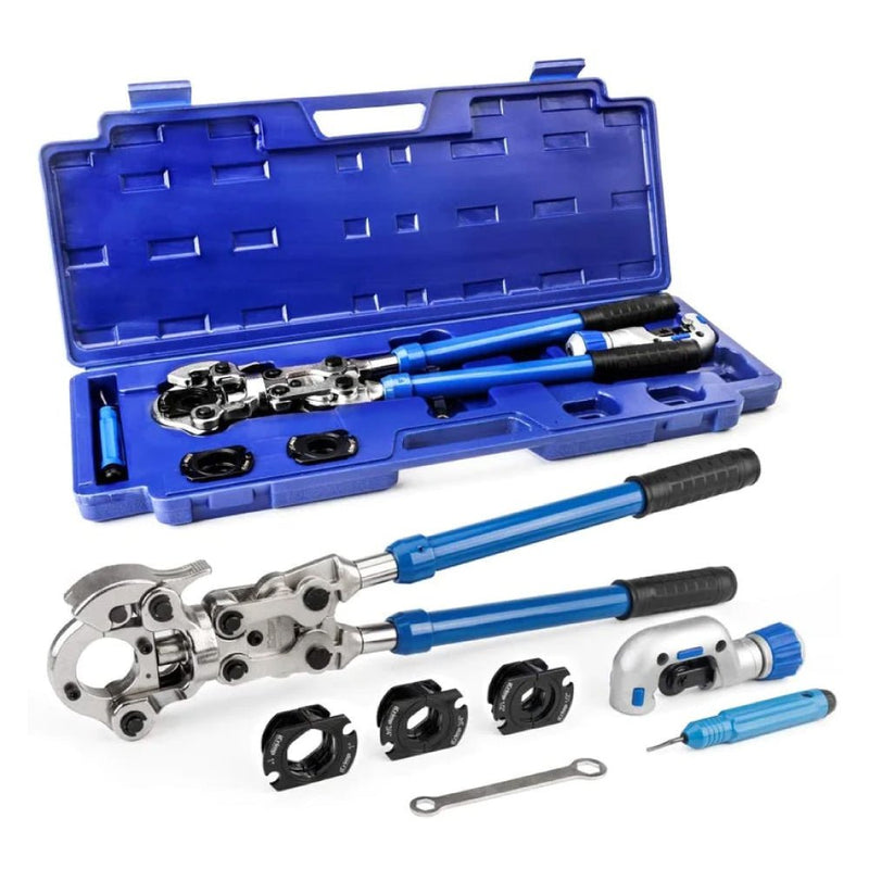 IWS-1632AF C＆DT Copper Pipe Pressing Tool Kit with Cutter&Deburring Tool for ProPress Copper Fittings Copper Pipe Tools iCrimp