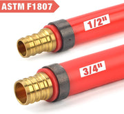 IWS-1807CN PEX Crimping Tool Kit with PEX Crimpers, PEX Tubing Cutter, Copper Ring Removal Tool for 1/2’’ & 3/4’’ Copper Crimp Rings, Meets ASTM F1807 Standard PEX Pipe Tools iCrimp