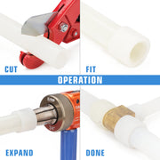IWS-1960DT ProPEX Expansion Tool Kit, Sized 1/2,3/4,1-inch,Auto Rotation PEX-a Tubing Expander PEX Pipe Tools IWISS TOOLS