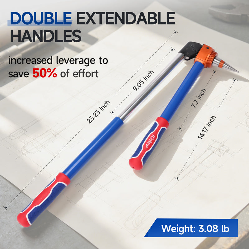 IWS-1960DT ProPEX Expansion Tool Kit, Sized 1/2,3/4,1-inch,Auto Rotation PEX-a Tubing Expander