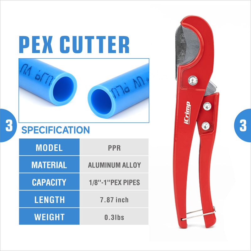 IWS-1960DT ProPEX Expansion Tool Kit, Sized 1/2,3/4,1-inch,Auto Rotation PEX-a Tubing Expander PEX Pipe Tools IWISS TOOLS
