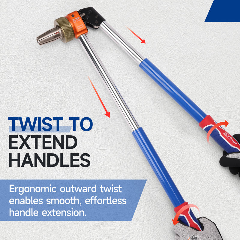 IWS-1960DT ProPEX Expansion Tool Kit, Sized 1/2,3/4,1-inch,Auto Rotation PEX-a Tubing Expander