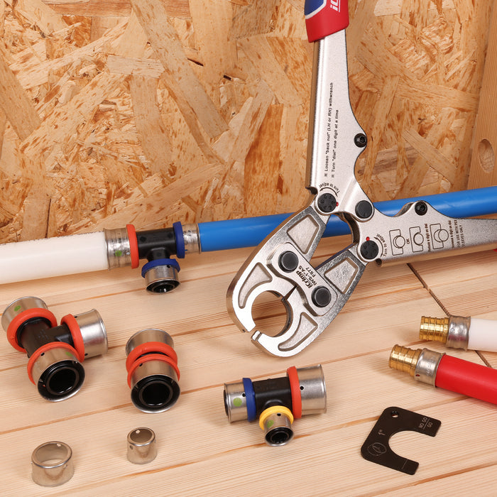 IWS-1AS iCrimp 1 Inch PEX Crimping Tool for Stainless Steel Crimping Sleeve - F877 Press Fit Tool is compatible with crimping systems