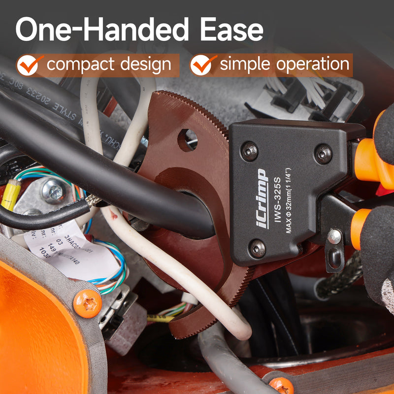 IWS-325S Ratchet Cable Wire Cutter, Cuts Up to 32mm Diameter, Heavy-Duty Cable Cutter for Cutting Electrical Aluminum Copper and Multi-core Cables
