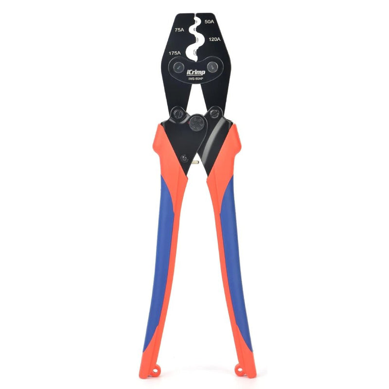 IWS-50AP Battery Cable Crimping Tool for Power 50A & 75A Connectors, Anderson SB50 SB120 SB175 Connectors, AWG 8-1/0 Battery Cable Lugs Hand Crimping Pliers iCrimp