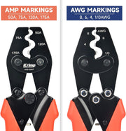 IWS-50AP Battery Cable Crimping Tool for Power 50A & 75A Connectors, Anderson SB50 SB120 SB175 Connectors, AWG 8-1/0 Battery Cable Lugs Hand Crimping Pliers iCrimp