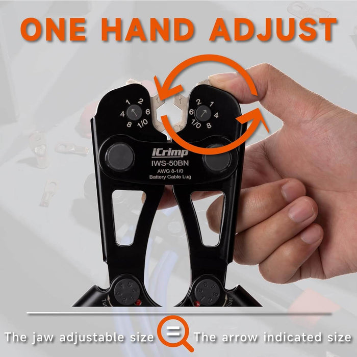 one hand adjust
